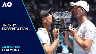 Mixed Doubles Ceremony | Hsieh/Zielinski v Krawczyk/Skupski | Australian Open 2024 Final