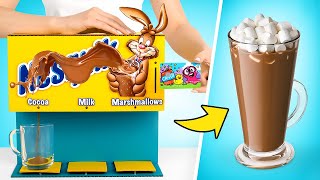 DIY Machine That Makes Cocoa Drink With Marshmallows