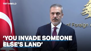 Turkish FM Fidan addresses Israel-Palestine conflict