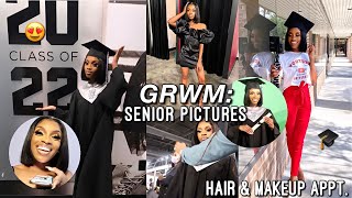 GRWM: SENIOR PICTURES + VLOG | c/o 2022 🎓 | ft. 7MAGIC