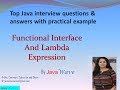 Functional Interface And Lambda Expression