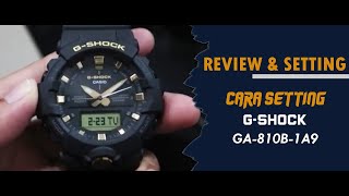 CARA SETTING JAM TANGAN CASIO G-SHOCK GA 810B 1A9 / GA-810B-1A9  #jamtanganoriginal