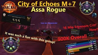 Ara-Kara City of Echoes M+7  Assa Rogue 900K Overall WoW The War Within M+ Season 1