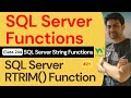 SQL Server Functions | SQL Server String Functions - SQL Server RTRIM() Function #21 | 244. W3School