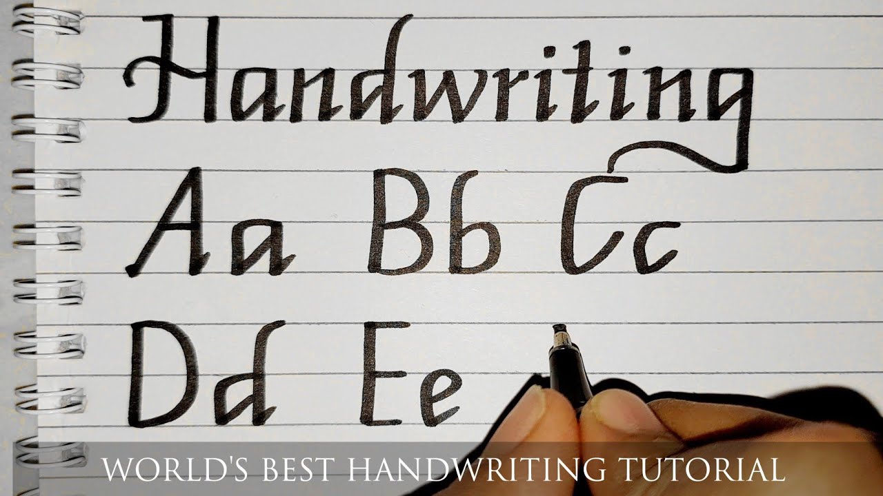 Alphabets A To Z Beautiful English Handwriting Handwriting Tutorial