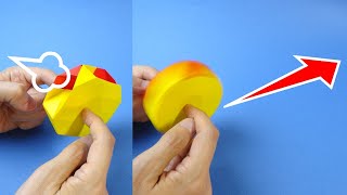 折り紙おもちゃ「ぐるぐるダッシュ！」Origami Toy 