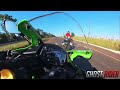 kawasaki zx 4rr vs cbr 650r 0 to 300 topspeed close battle