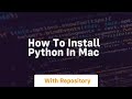 how to install python in mac