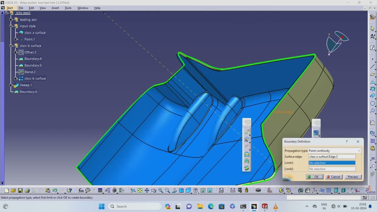 How To Design A Map Pocket Plastic Trim In CATIA V5 - YouTube Tutorial ...