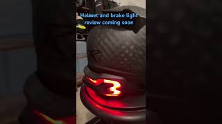 Review of Klim Krios helmet and brake light coming in the next few days.