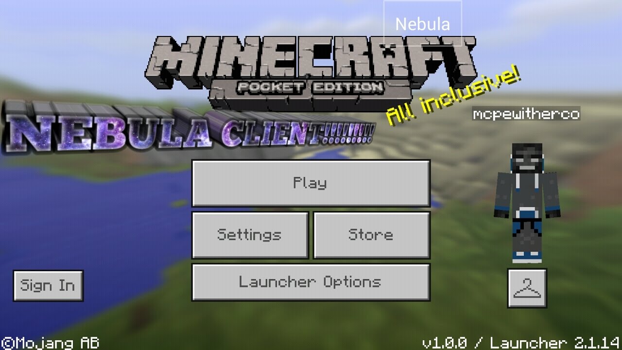 Mcpe Nebula Client New Youtube