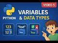 Master Python Variables & Data Types | Coding Basics For Beginners