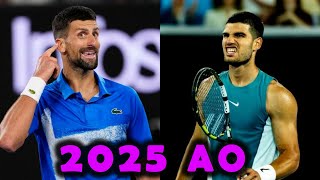 Novak Djokovic vs Carlos Alcaraz - 2025 Australian Open QF highlights