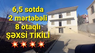 🏝Masazırda, 6,5 sotda, 8 otaqlı, natamam təmirli, kupçalı Şəxsi Tikili satılır‼💥