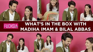 Bilal Abbas & Madiha Imam | What's in the Box | Ek Jhooti Love Story | FUCHSIA