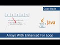 How To Print Arrays With Enhanced For Loop Explained With Example | Java Array Tutorial | Code Bode