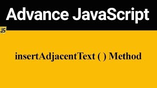 insertAdjacentText Method in JavaScript (Hindi)