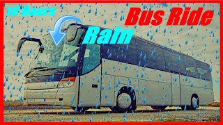 Bus Riding Sound and Rain on Windshield, Driving Ambience, 10 HOURS White Noise, Sleep, Calm Down