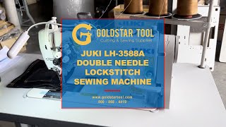 Product Showcase - JUKI LH-3588A Lockstitch Sewing Machine - Goldstartool.com - 800-868-4419