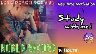 Study with me Live - Continuous Stream😱41| 100/10 | 14 Hours | NEET | Lofi study| RealTime| pomodoro