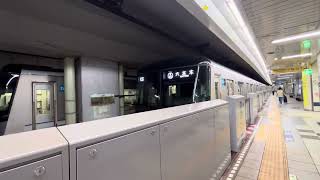 東京メトロ日比谷線13000系[六本木止まり]回送列車到着様子