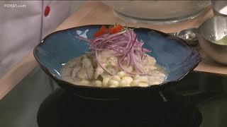 Meal House: Fish Ceviche with Passion Fruit Chicano from Cora Cora