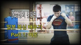 [미스터손] 일본 복싱 배우기 Part.1 이론 :: boxing training