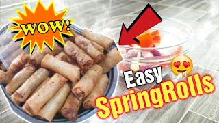 SpringRolls / Lumpiang Shanghai - Easy Cooking with YE
