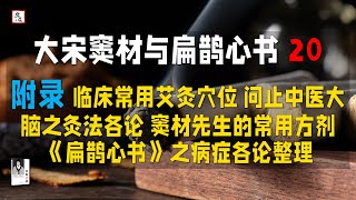 扶陽之祖  大宋竇材與扁鵲心書20 附錄 臨床常用艾灸穴位 問止中醫大腦之灸法各論 竇材先生的常用方劑 《扁鵲心書》之病症各論整理丨附录 临床常用艾灸穴位 问止中医大脑之灸法各论 窦材先生的常用方剂