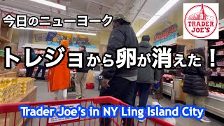 トレーダージョーズでお買い物・たまごは全部売切れ😱　アメリカスーパー事情＆値段チェック・NY