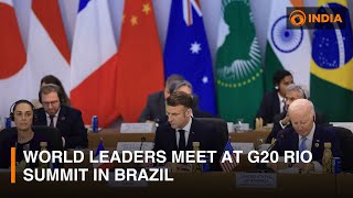 World leaders meet at G20 Rio Summit in Brazil & other updates | DD India News Hour