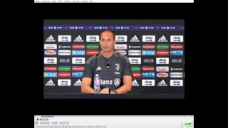 Videoconferenza Stampa Allegri vigilia Juventus Milan