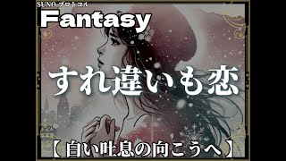 ×SUNO.AI＜ファンタジー＞『すれ違いも恋』白い吐息の向こうへNo.03「切ない恋の歌を色々なジャンルで唄うSUNO！」同じ歌詞を何度も作曲してみた！【SUNOの力自慢！】