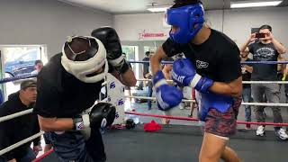 VERY HIGH LEVEL OF SPARRING - BOXING STAR DIEGO PACHECO IN CAMP - ESNEWS BOXING