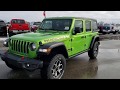 2019 JEEP WRANGLER UNLIMITED 4 DOOR JL RUBICION MOJITO! GREEN WALK AROUND REVIEW SOLD! 9J175