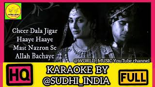 Mast nazron se / Jubin Nautiyal / HQ KARAOKE BY WORLD_MUSIC @SUDHI_INDIA
