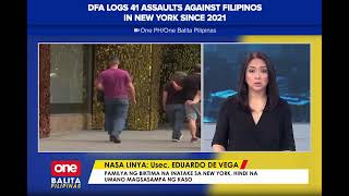 DFA logs 41 assaults against Filipinos in New York since 2021