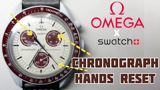 How To Reset (Alignment) The Chronograph Hands on Omega Moonswatch