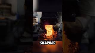 Blacksmith forging a sharp knife from Nuts and Bolts #amazing #viralvideo #viralshort