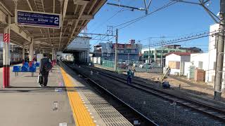 東武スカイツリーライン東武動物公園駅入線シーン