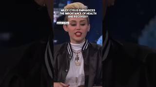 Miley Cyrus Emphasizes The Importance Of Health And Recovery #trending #shorts #mileycyrus
