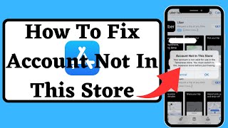 Fixed✅ Account not in this store problem on app store in iPhone || iOS 17