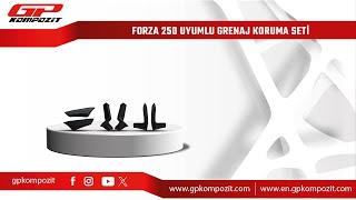 GP Kompozit Honda Forza 250 Uyumlu Üst, Alt ve Grenaj Koruma Seti Montajı