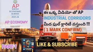 AP INDUSTRIAL CORRIDORS|AP ECONOMIC SURVEY|PART-1|#APPSC_GROUP2_MAINS