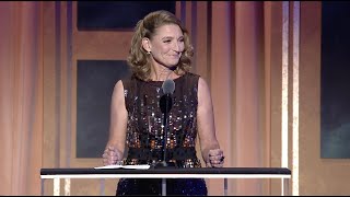 WGAW President Meredith Stiehm tells the 2024 Writers Guild Awards crowd "we are not alone anymore"