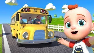 Wheels on the Bus | Baby Nursery Rhymes \u0026 Kids Songs|