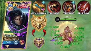 NEW SEASON ALUCARD FULL LIFESTEAL \u0026 UNLI TRUE DAMAGE BUILD! NEW BUILD THAT WILL MAKE HIM META AGAIN!