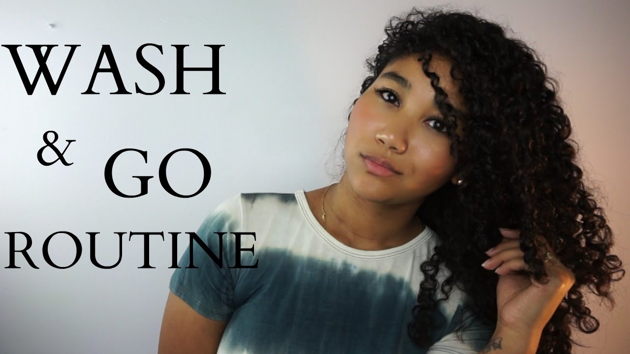 Curly Hair | Wash & Go Routine - YouTube