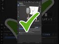 easy blender trick 🔥 shorts blender tutorial