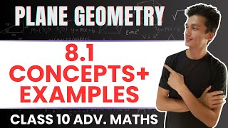 class 10 Advanced Maths chapter 8.1, Plane Geometry  Exercise 8.1, concepts and examples